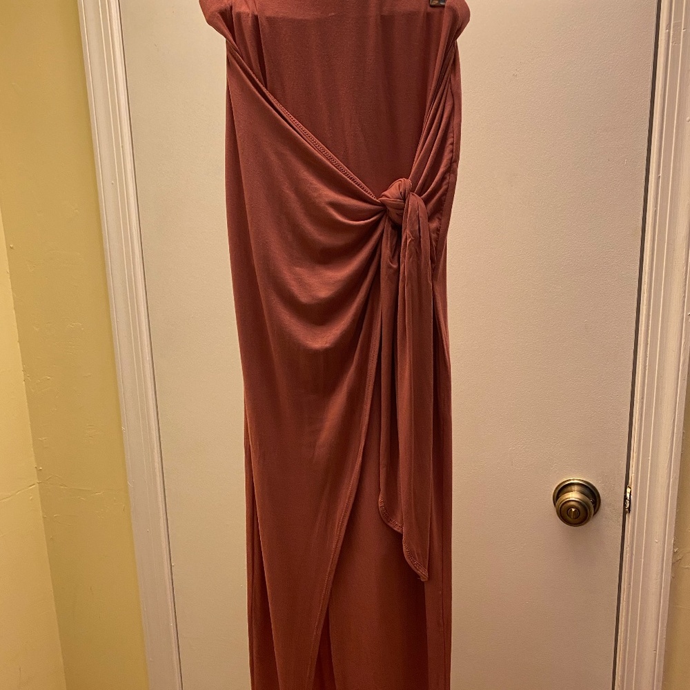 Francesca's Tie Maxi Skirt